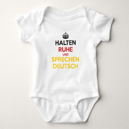 Halten Ruhe und SpæDeutsch Baby Strampler
