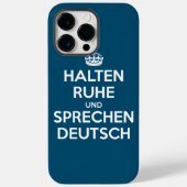 Halten Ruhe und SpæDeutsch Case-Mate iPhone Hülle (Rückseite)