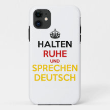 Halten Ruhe und SpæDeutsch