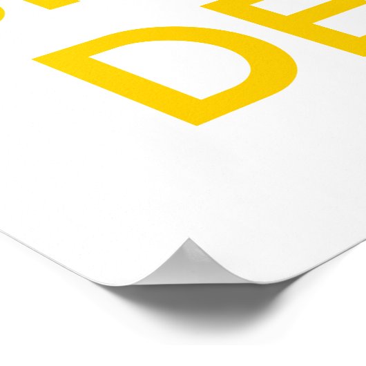 Halten Ruhe und SpæDeutsch Poster (Ecke)