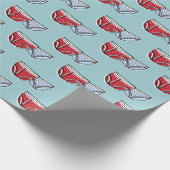 Halten Sie an das Wrapping Paper von Santa Underwe Geschenkpapier (Ecke)