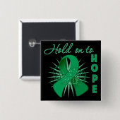 Halten Sie an der Hoffnung - Leberkrebs Button (Vorne & Hinten)