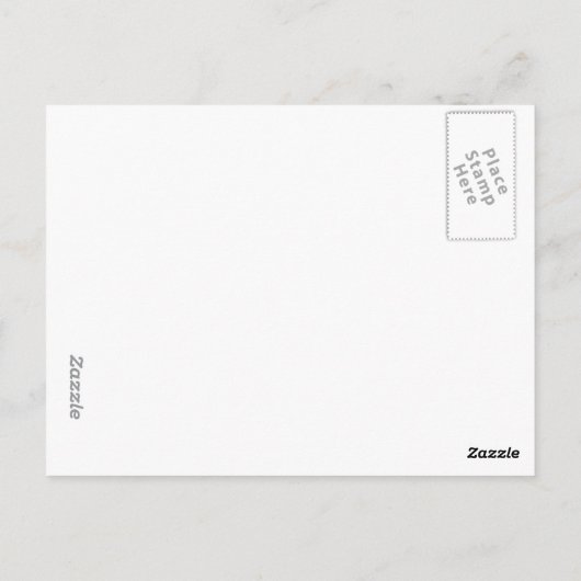 Halten Sie an Postkarte (Rückseite)