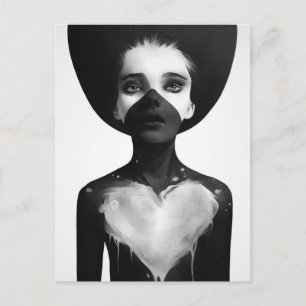 Halten Sie an Postkarte