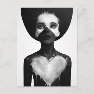 Halten Sie an Postkarte