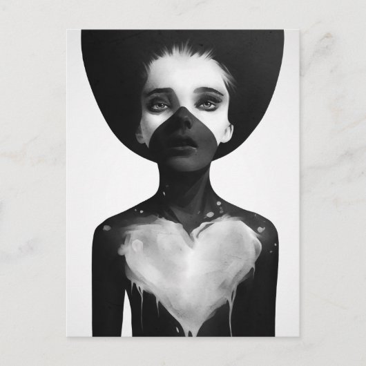 Halten Sie an Postkarte (Vorderseite)