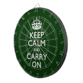 HALTEN SIE CALM UND BEFÖRDERN SIE SICH AUF Grün Dartscheibe (Vorderseite rechts)