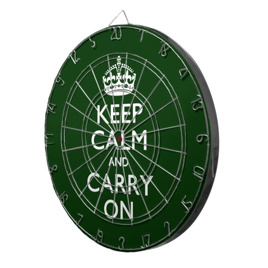HALTEN SIE CALM UND BEFÖRDERN SIE SICH AUF Grün Dartscheibe (Vorderseite rechts)