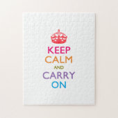 HALTEN SIE CALM UND TRAGEN SIE AUF mehrfarbig AUF Puzzle (Vertikal)