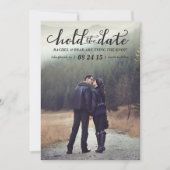 Halten Sie das Foto Datum Save the Date. Save The Date (Vorderseite)