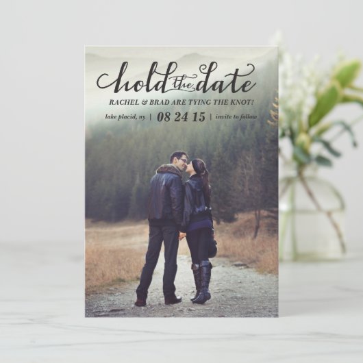 Halten Sie das Foto Datum Save the Date. Save The Date (Stehend Vorderseite)