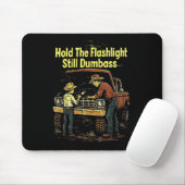 Halten Sie das Licht noch Buddy Funny Mechanic Mousepad (Mit Mouse)