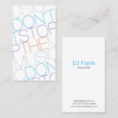HALTEN SIE DEN MUSIK-DJ-Band-Musiker NICHT AUF Visitenkarte (Vorne/Hinten)