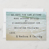 Halten Sie den Termin der Lesben-Hochzeitskarte Save The Date (Rückseite)