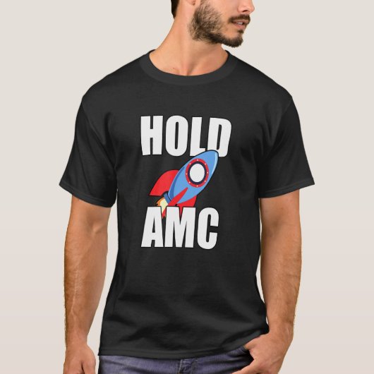 Halten Sie die Amc-Stock Affen an den Mond Kurz T-Shirt (Vorderseite)