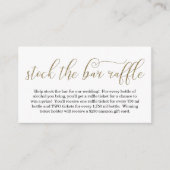 Halten Sie die Einladung zur Bar Raffle Card Brida (Vorderseite)