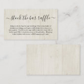 Halten Sie die Einladung zur Bar Raffle Card Brida (Vorne/Hinten)