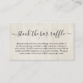 Halten Sie die Einladung zur Bar Raffle Card Brida (Vorderseite)