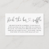 Halten Sie die Einladung zur Bar Raffle Card Brida (Vorderseite)