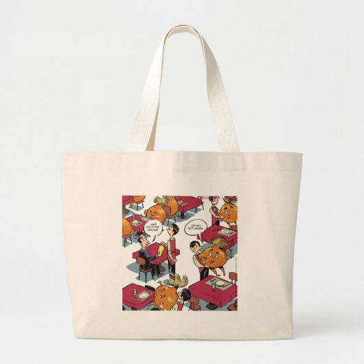 Halten Sie die Jahreszeiten bitte sonnige Feinschm Jumbo Stoffbeutel (Vorne)