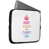 HALTEN SIE DIE KALMEN UND SORGEN SIE SICH FÜR Fruc Laptopschutzhülle (Vorne Rechts)