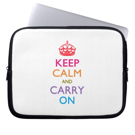 HALTEN SIE DIE KALMEN UND SORGEN SIE SICH FÜR Fruc Laptopschutzhülle (Vorderseite)