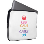 HALTEN SIE DIE KALMEN UND SORGEN SIE SICH FÜR Fruc Laptopschutzhülle (Vorne Rechts)