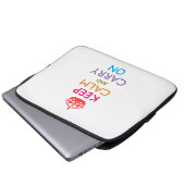 HALTEN SIE DIE KALMEN UND SORGEN SIE SICH FÜR Fruc Laptopschutzhülle (Vorne Knopf)