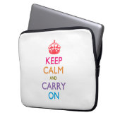 HALTEN SIE DIE KALMEN UND SORGEN SIE SICH FÜR Fruc Laptopschutzhülle (Vorderseite Links)