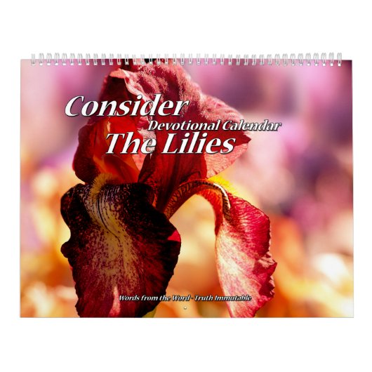 Halten Sie die Lilien für Devotional Seite des Kalender (Titelbild)