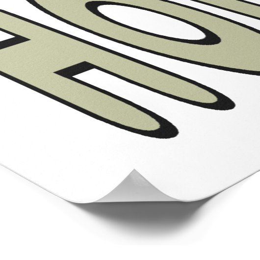 Halten Sie die Linie Poster (Ecke)