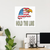 Halten Sie die Linie Poster (Heimbüro)