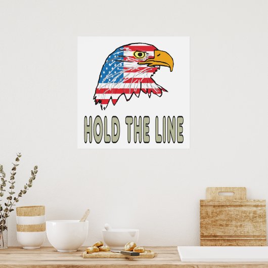 Halten Sie die Linie Poster (Küche)