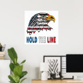 Halten Sie die Linie Poster (Heimbüro)