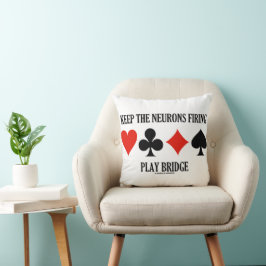 Halten Sie die Neuronen aktiv Spielen Sie Bridge 4 Kissen