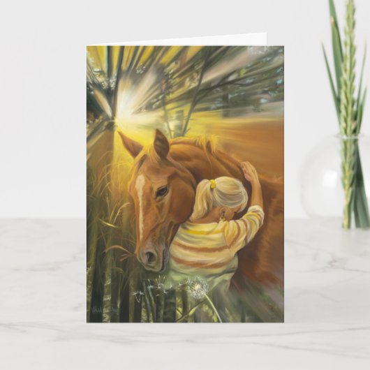 Halten Sie die Sky Horse Sympathy Card Karte (Vorderseite)