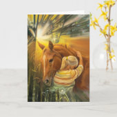 Halten Sie die Sky Horse Sympathy Card Karte (Gelbe Blume)