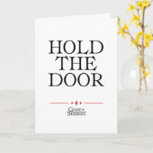 Halten Sie die Tür. Karte (Gelbe Blume)