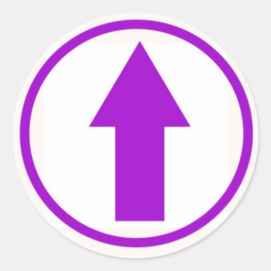 Halten Sie es an den Einfluss fest - Lila Runder Aufkleber (Vorderseite)