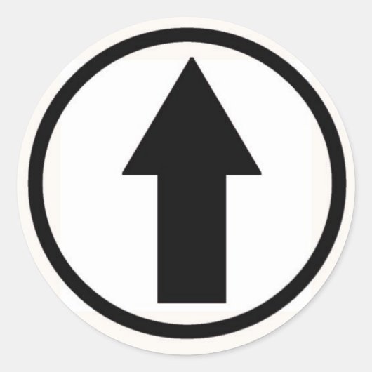 Halten Sie es an den Einfluss fest - Schwarz Runder Aufkleber (Vorderseite)