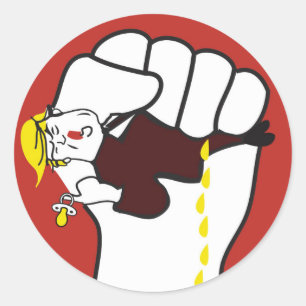 HALTEN SIE ES AN TRUMPF-AUFKLEBER FEST RUNDER AUFKLEBER