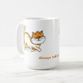 Halten Sie es hohe königliche Katzen-Kaffeetasse Kaffeetasse (Vorderseite Links)