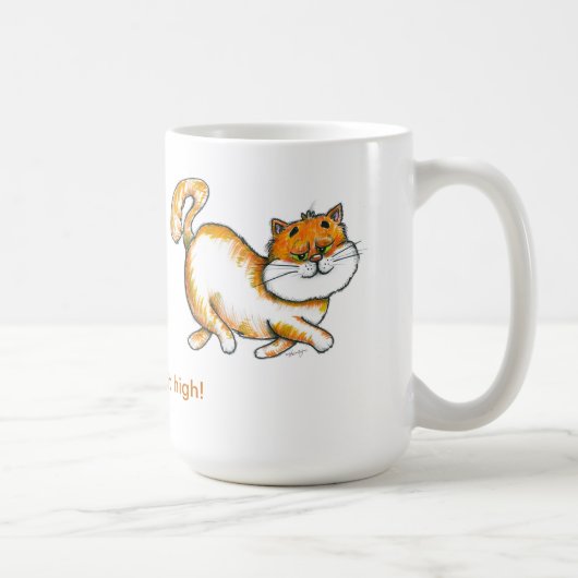 Halten Sie es hohe königliche Katzen-Kaffeetasse Kaffeetasse (Rechts)