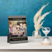 Halten Sie Familiengeschenk! Cousins Foto Plaque Fotoplatte (Seite)