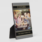 Halten Sie Familiengeschenk! Cousins Foto Plaque Fotoplatte (Seite)