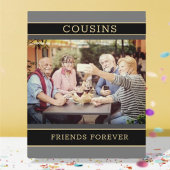 Halten Sie Familiengeschenk! Cousins Foto Plaque Fotoplatte