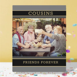 Halten Sie Familiengeschenk! Cousins Foto Plaque Fotoplatte
