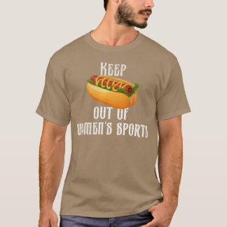 Halten Sie Hotdog aus dem Retro-Frauensport T-Shirt