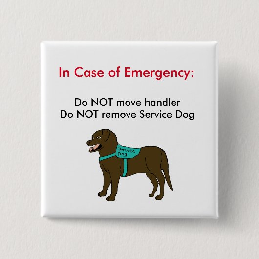 Halten Sie Hund-EIS Knopf 2 instand Button (Vorderseite)