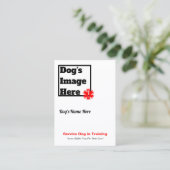 Halten Sie Hund in der Trainings-Trading Card Visitenkarte (Stehend Vorderseite)